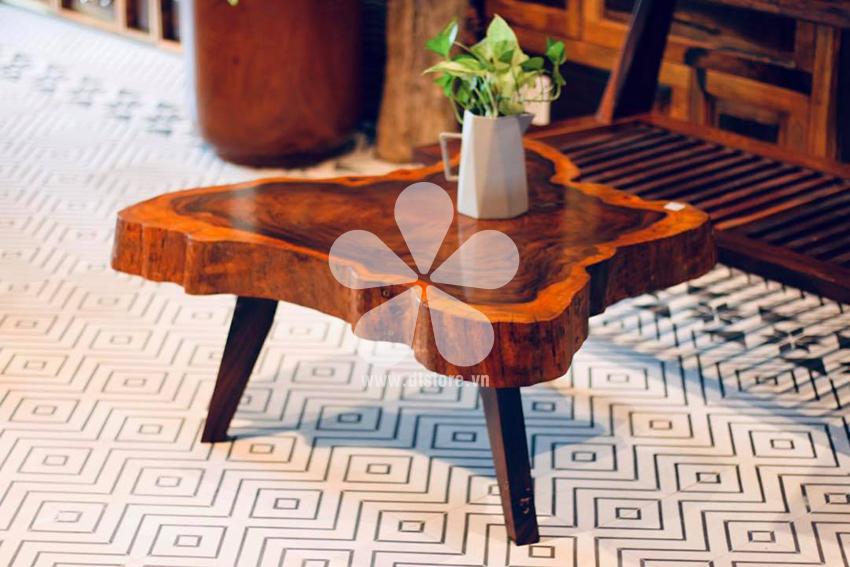 Coffee table DTBAT01 - Chiếc bàn thật đơn sơ nhưng rất nghệ thuật cũng là một sản phẩm trong sáng tạo kiểu dáng dựa trên chất liệu và hình dáng của tự nhiên ban tặng. mặt bàn...