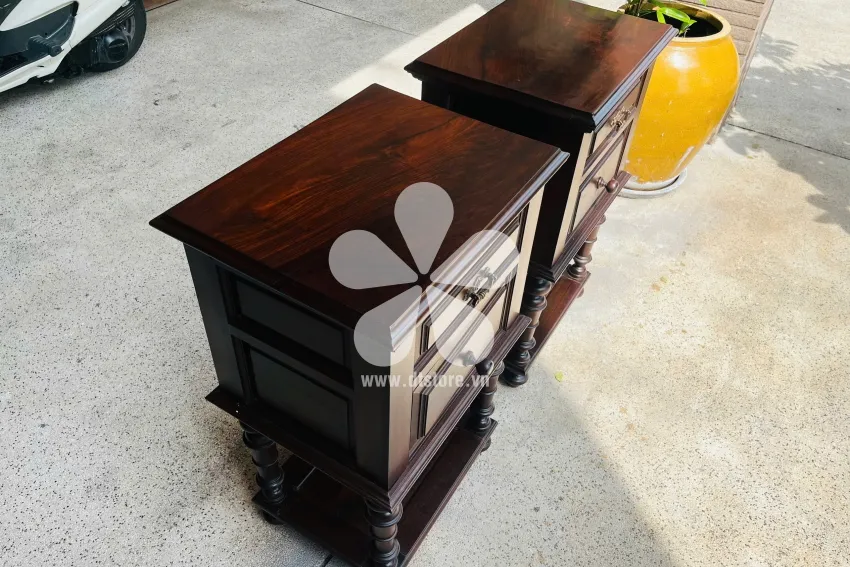 Đôn gỗ xưa DTDGX01 - Cặp đôn xưa chất liệu gỗ Trắc quý hiếm là những vật trang trí rất giá trị thể hiện phong cách riêng cùng vị thế gia chủ trong từng dòng thời gian lịch s... - Hình 5