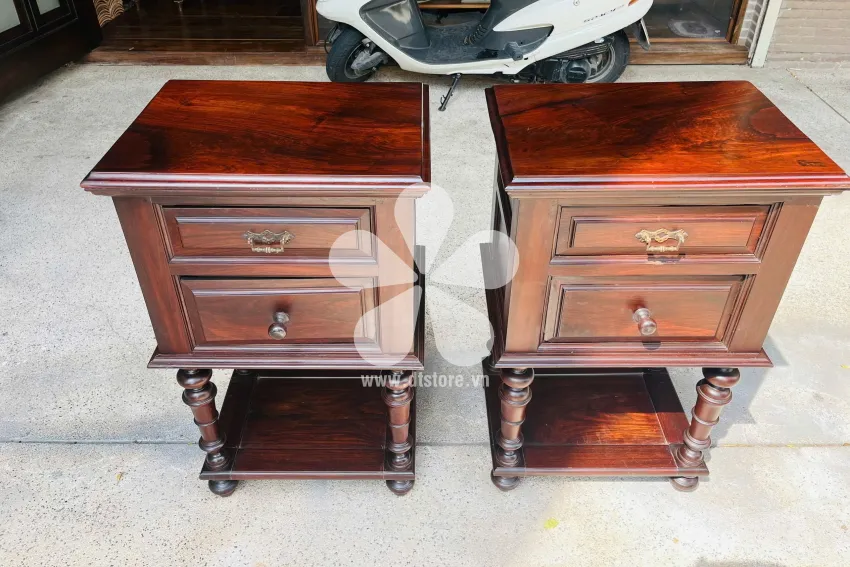 Đôn gỗ xưa DTDGX01 - Cặp đôn xưa chất liệu gỗ Trắc quý hiếm là những vật trang trí rất giá trị thể hiện phong cách riêng cùng vị thế gia chủ trong từng dòng thời gian lịch s... - Hình 6