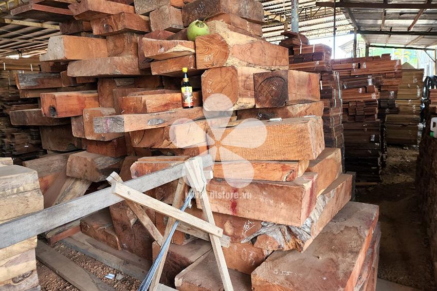 Lao Rosewood DTGNL02 - Nguồn gốc Lào. Chủng loại gỗ Gõ Đỏ.