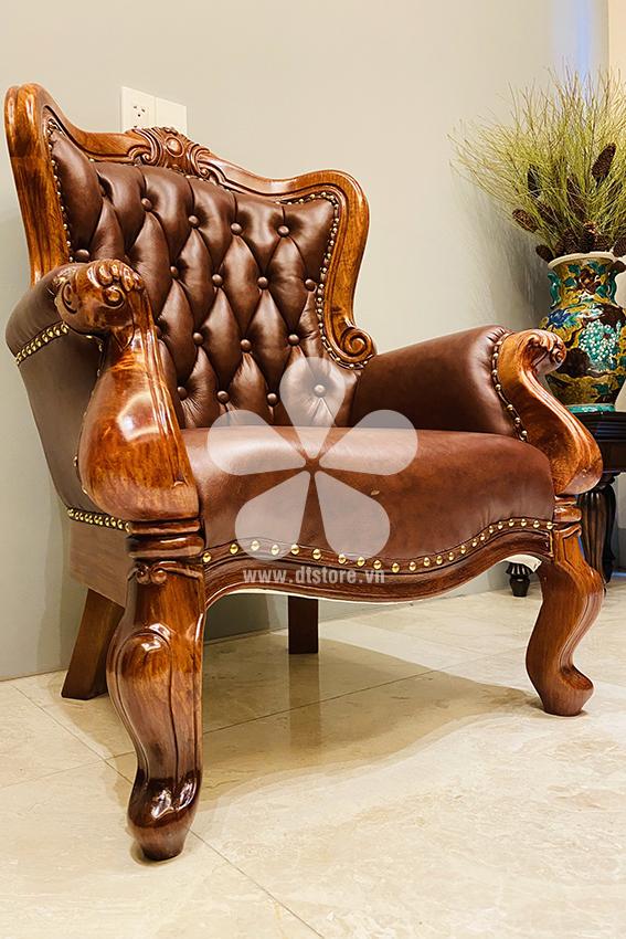 Louis chair DTGHL01 - Chiếc ghế Luois đơn rất đẹp và đầy sang trọng và đẳng cấp một thời cùng chất liệu rất độc đáo để tạo nên một tác phẩm quý phái và đã rất quen thuộc tron...