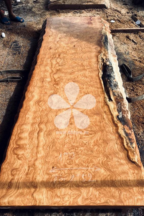 Mặt bàn gỗ Nu Gõ DTMBG01 - Nguồn gốc Nam Phi. Chủng loại gỗ Nu Gõ.