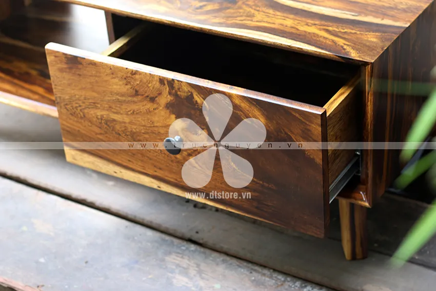 Sofa table DTBSF01. Dimensions: 100cm x 50cm, height 35cm. Material: Muong wood (all).