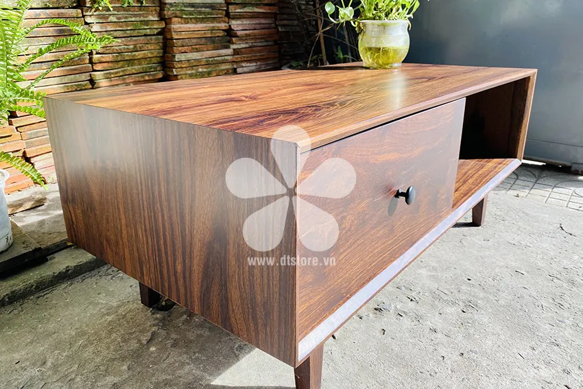 Sofa table DTBSF02. Dimensions: 100cm x 50cm, height 35cm. Material: Chieu Lieu wood (all).