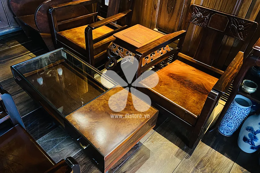 Trac Nu salon chair set DTSAL03 - Description The salon set is full of historical Saigon people, Western style but very close and familiar. The salon set is also a private work that the... - Image 3