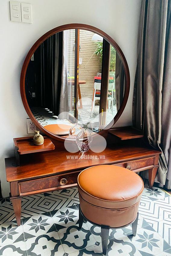 Vanity table DTBAP03 - Chiếc bàn trang điểm xưa gợi nhớ một thời gian hoài niệm, chiếc bàn không còn là một vật dụng với công năng sử dụng đơn thuần mà còn có thể là một vật t...