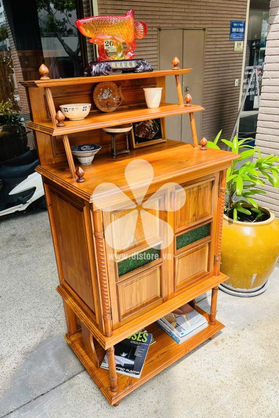 Vintage French cabinet DTTUX04 - Chiếc tủ cho công năng sử dụng trưng bày trang trí với kiểu dáng mang đậm phong cách Pháp xa xưa với chất gỗ Giả Tỵ rất phù hợp mốc thời gian lịch sử. ...