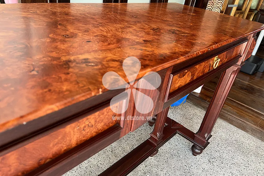 Wooden desk DTBLV01 - Description A classy, ​​luxurious wooden desk is a product that carries the homeowners stature, status, and aesthetic taste. With a gentle and modern st... - Image 3